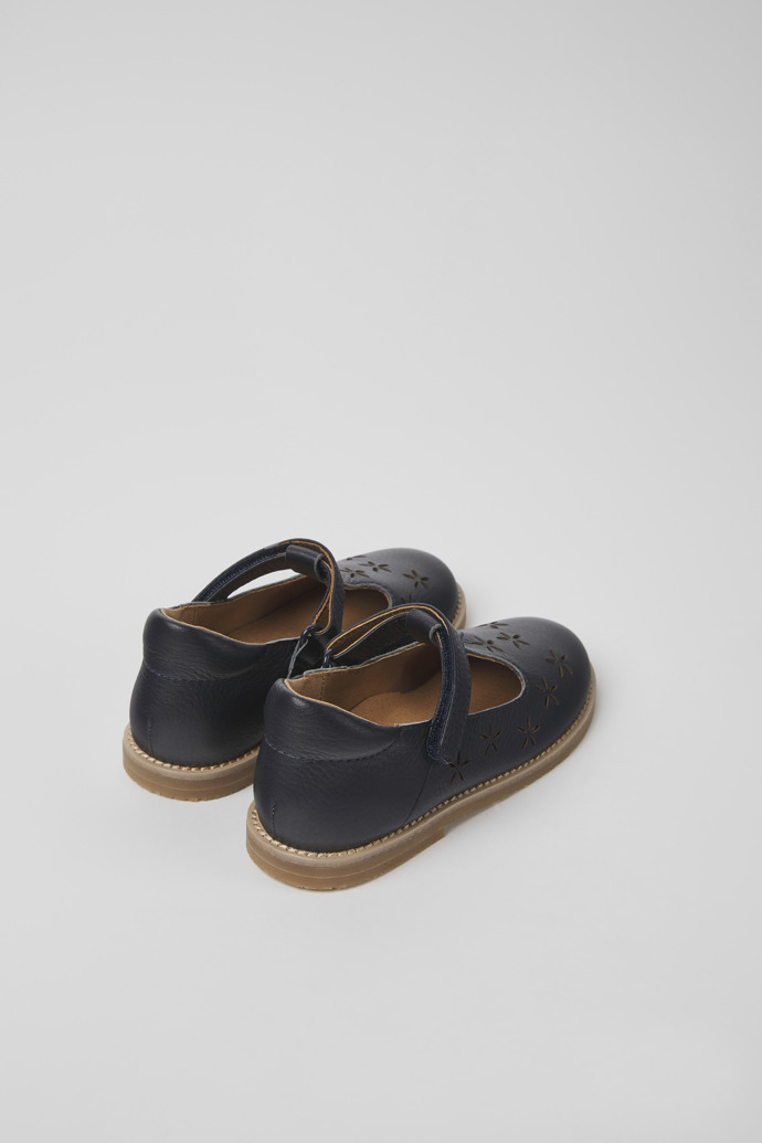 Savina Navy Blue Leather Shoes for Boys