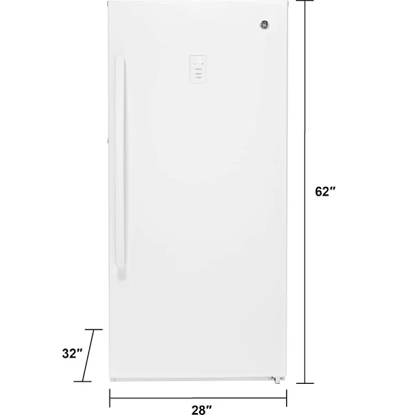 14.1 Cu. ft. White Frost-free Upright Freezer
