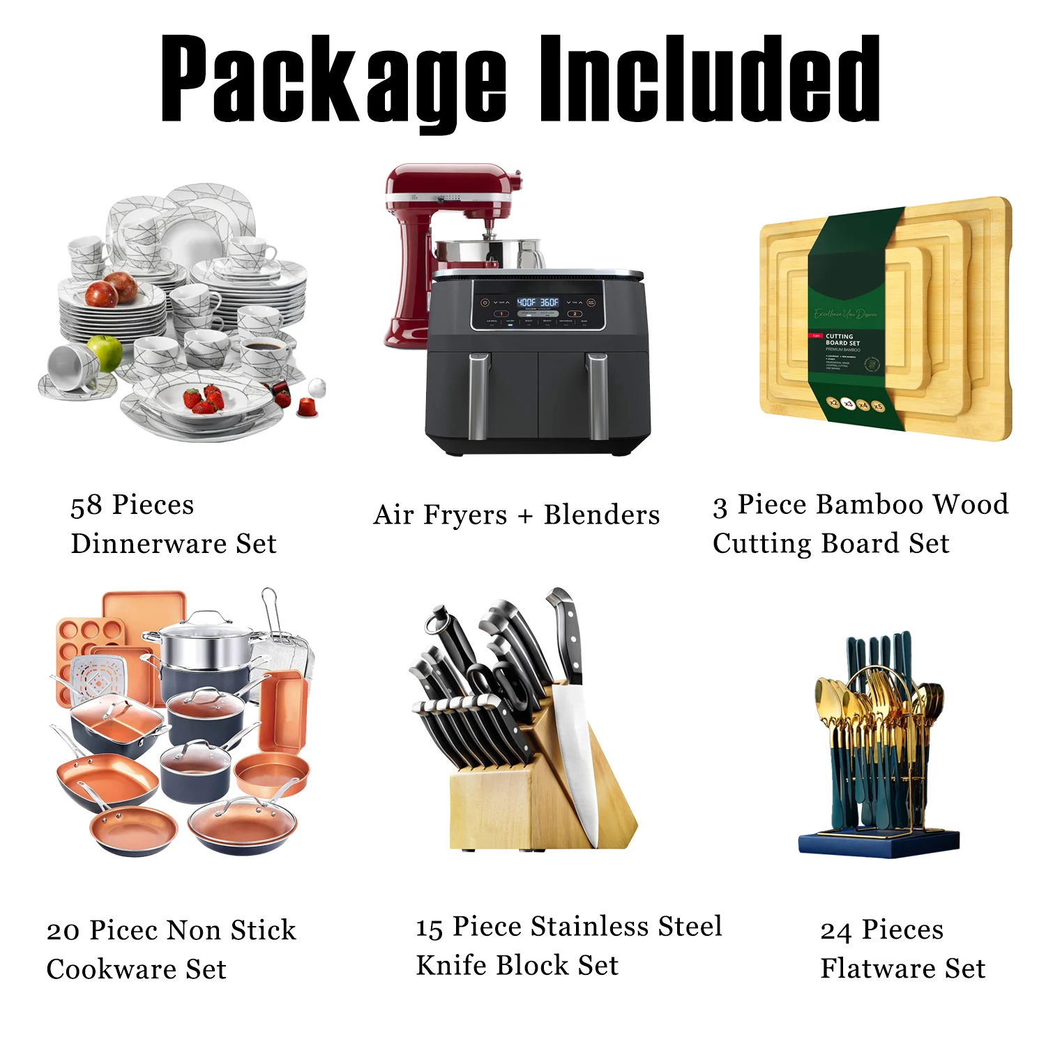 Limited time promotion, 122 piece Kitchen Spree offer to meet all kitchen needs