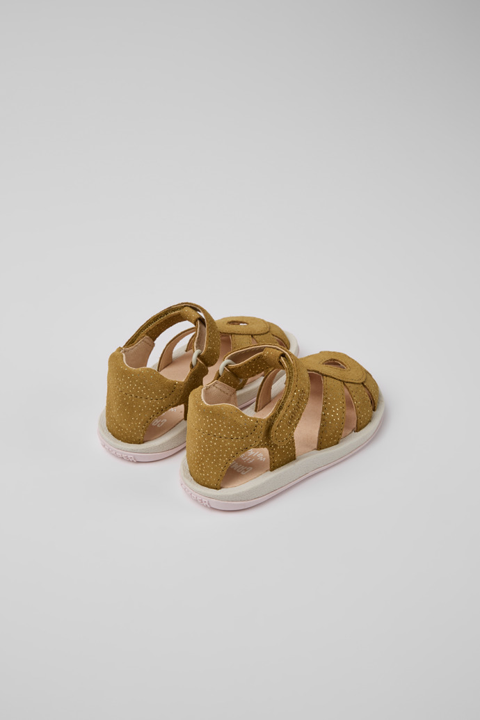 Bicho Brown Nubuck sandals with a shiny effect