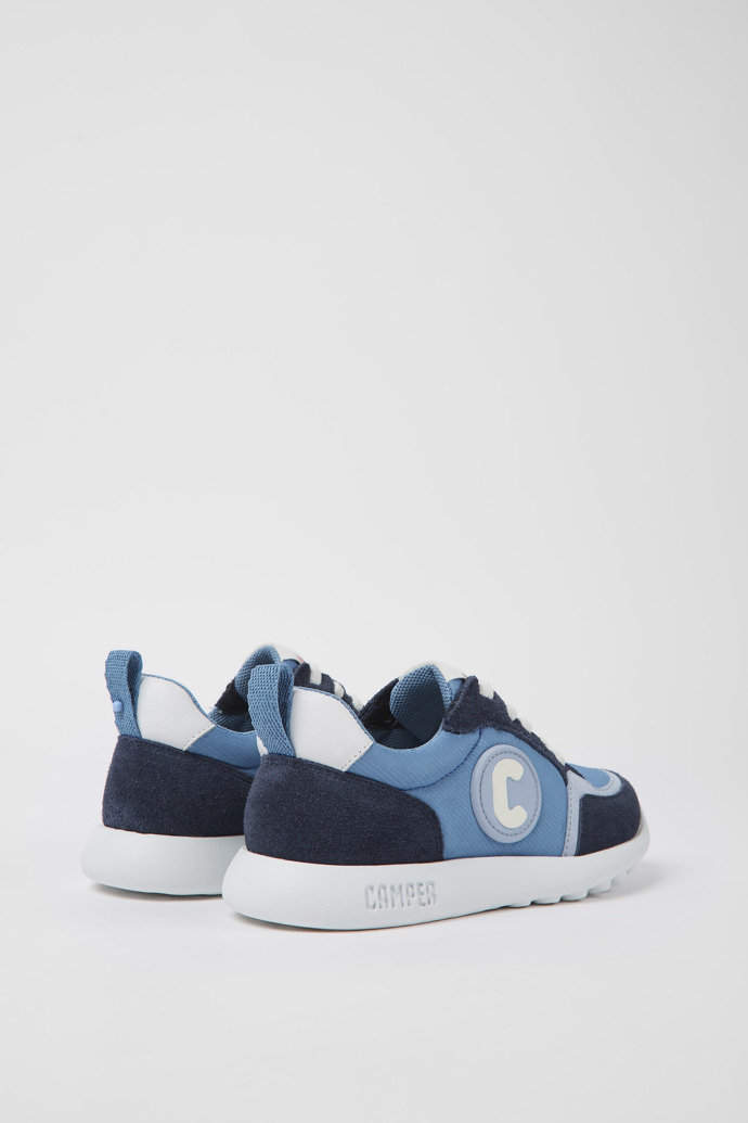 Driftie Blue Canvas and Nubuck Sneakers for Boys