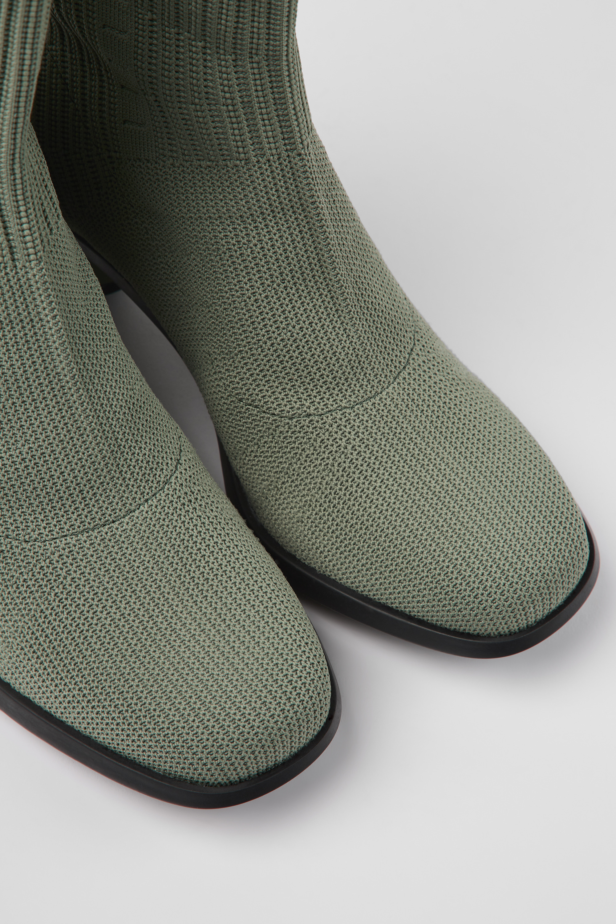 Kiara - Green textile boots for women